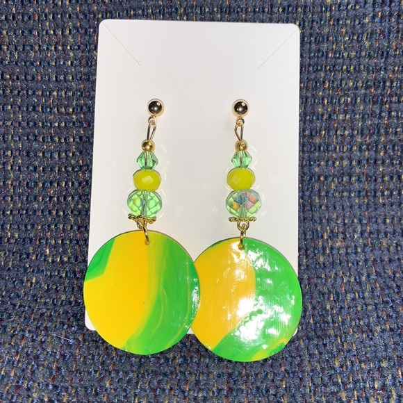 Oregon Ducks Themed Football Team Handcrafted Earrings - Picture 6 of 9